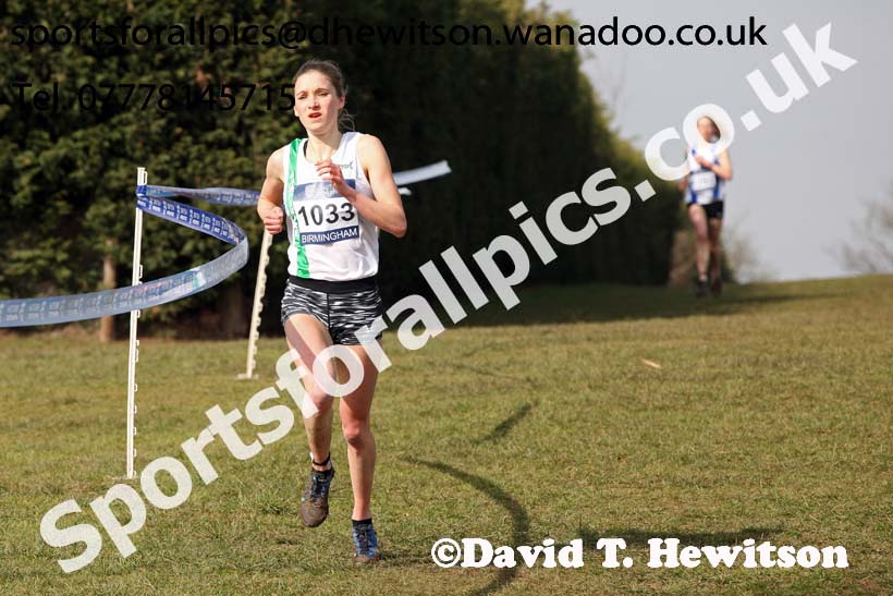 Senior womens 2016 Inter Counties Cross Country Champs. and Cross Challenge Final, Cofton Park, Birmingham. Photo: David T. Hewitson/Sports for All Pics